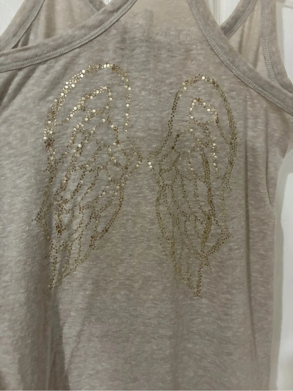victoria’s secret vintage y2k angel bling bedazzled tank top